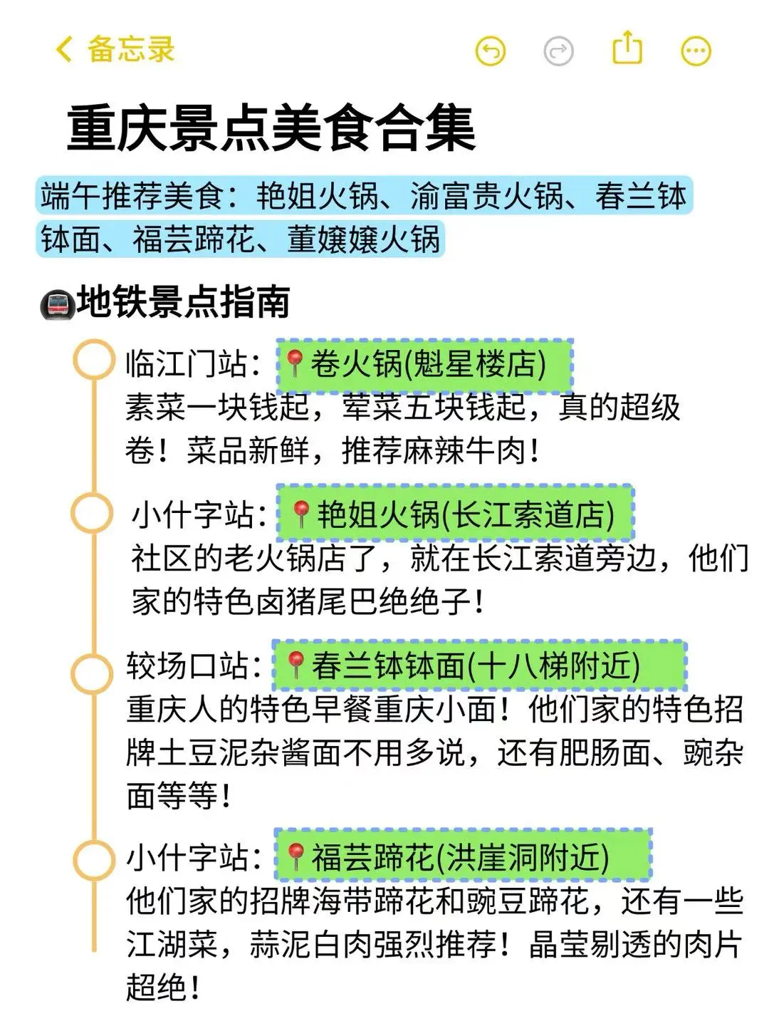 真的不迷路😭一眼看懂重庆地铁景点图