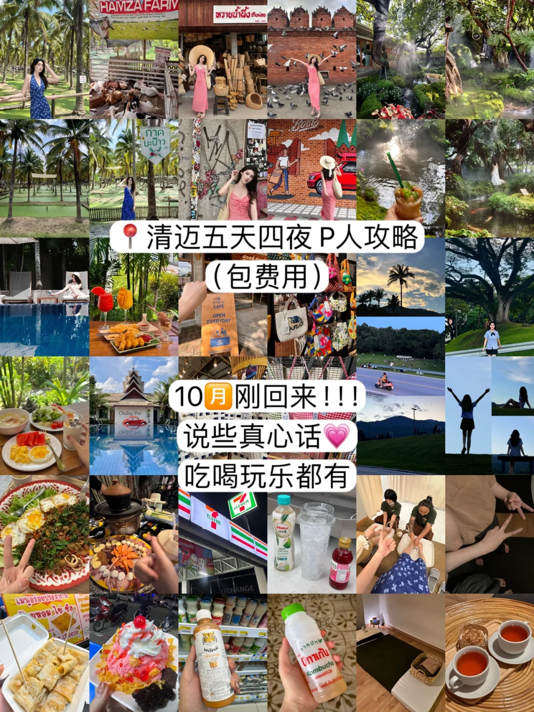 最新清迈五天四夜！P人旅游攻略（含费用）