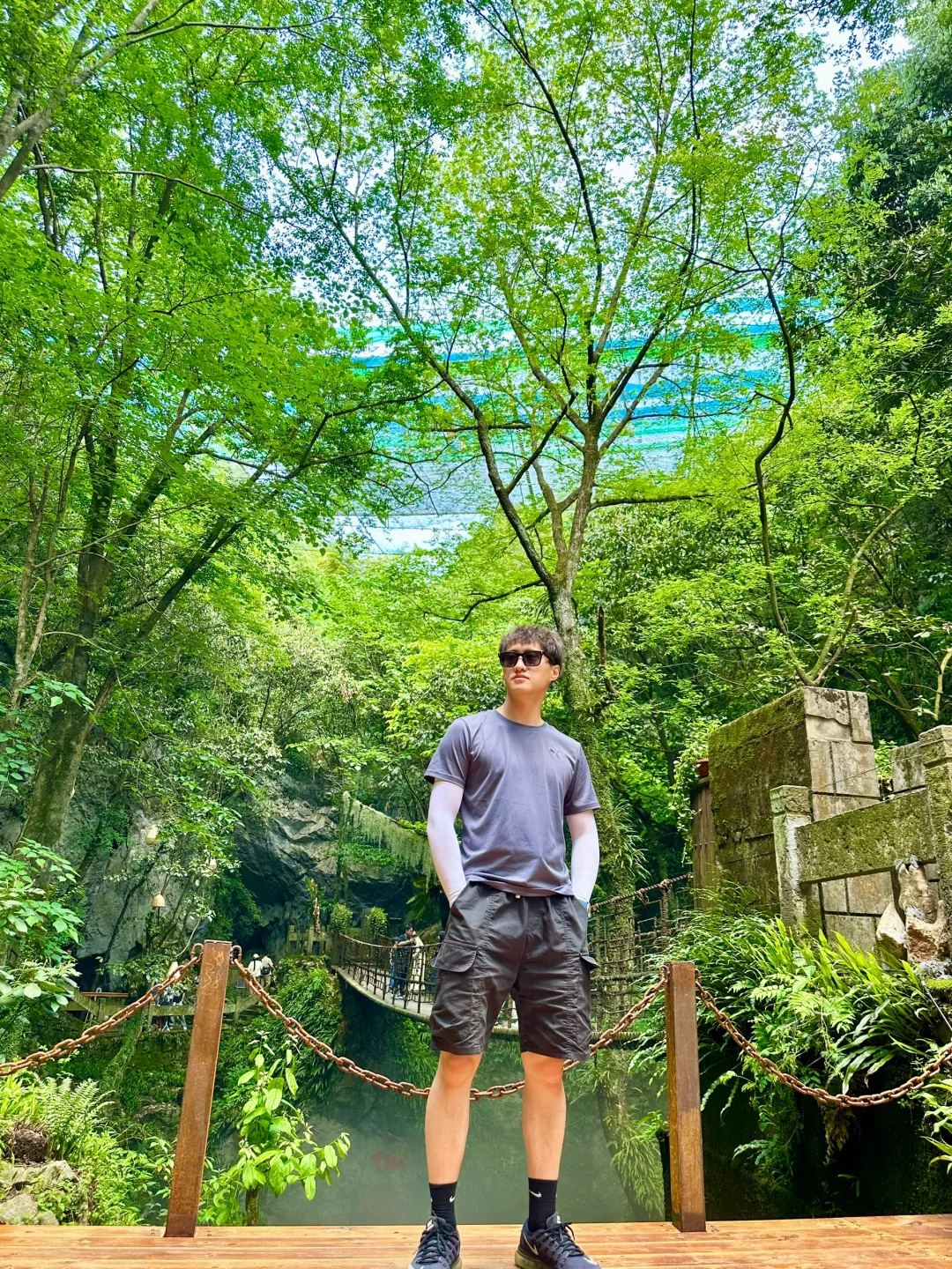 💯%出片宝藏森林秘境，避暑圣地🌴🌟🌟仙桥洞