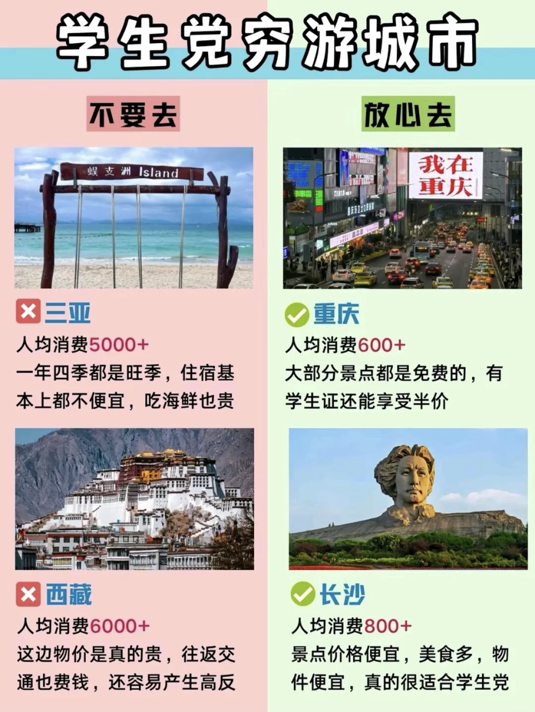 不用出国，学生党可以去的景点