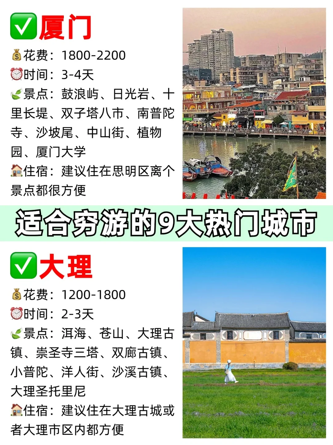 必看！适合姐妹们的9⃣️大热门城市推荐✈