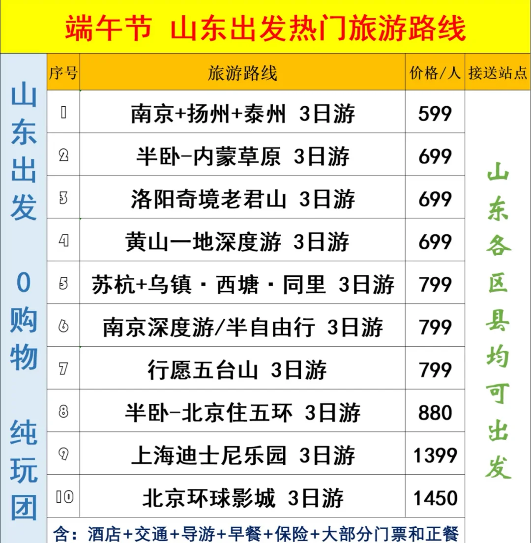 无需门票的端午节旅游路线❗❗