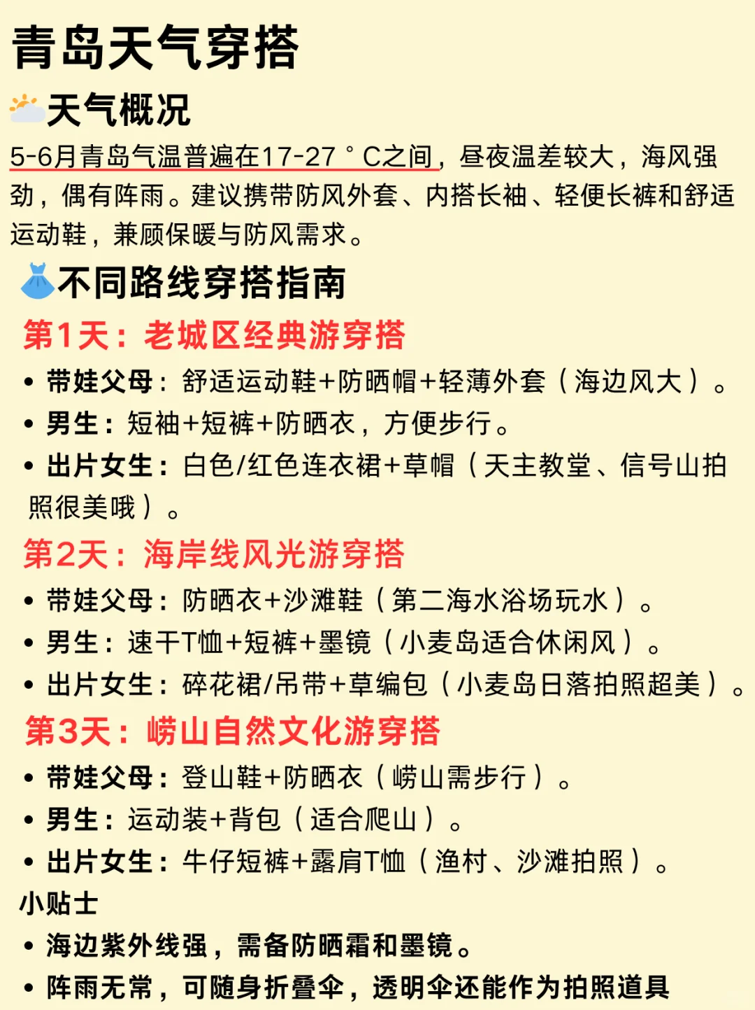 第1次来青岛玩，顺序千万别搞反了‼️附攻略
