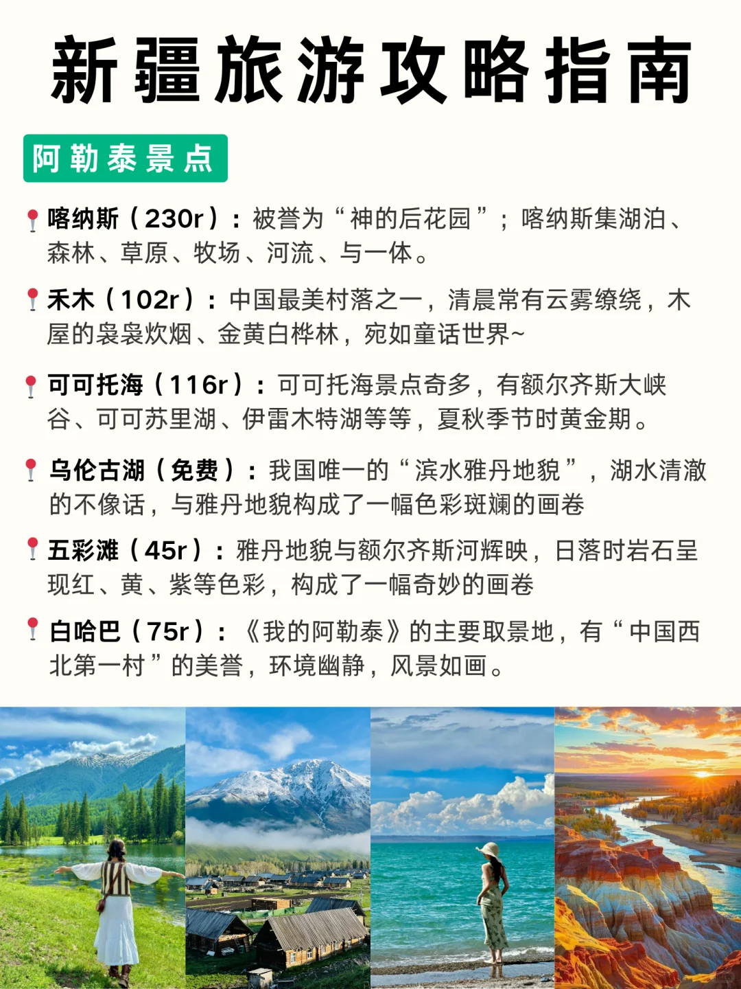 第—次来新疆旅游怎么玩？✅一张图教你看懂