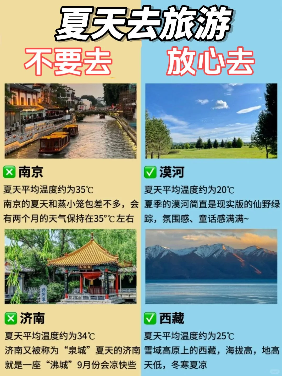 大夏天旅游🔕不要去🆚放心去