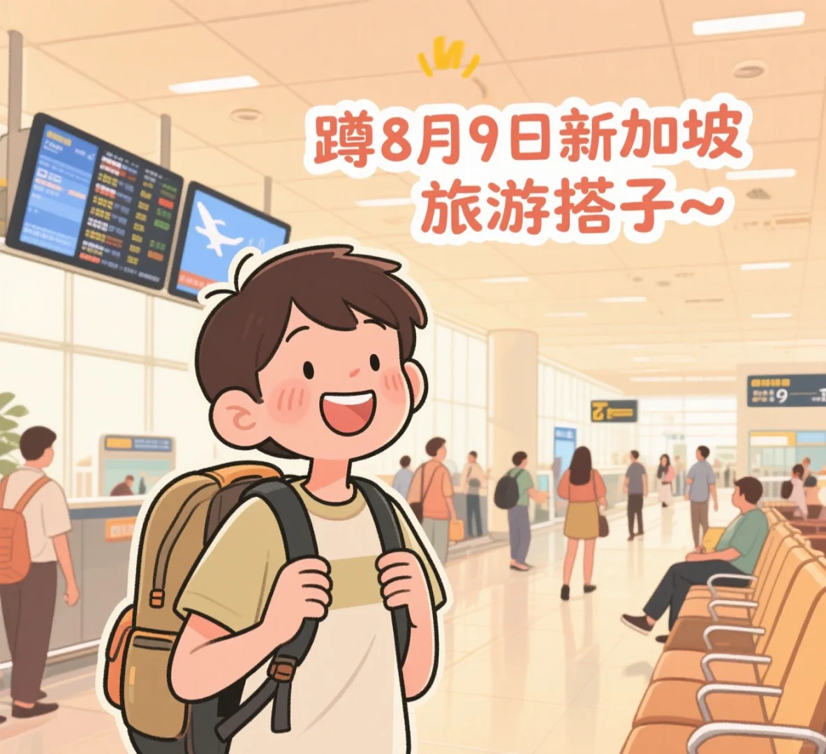 寻找8月9日出发新加坡的旅游搭子啦🎉