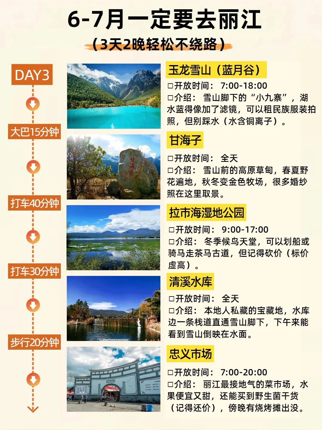 🌟丽江旅游攻略｜3天2晚懒人专属行程