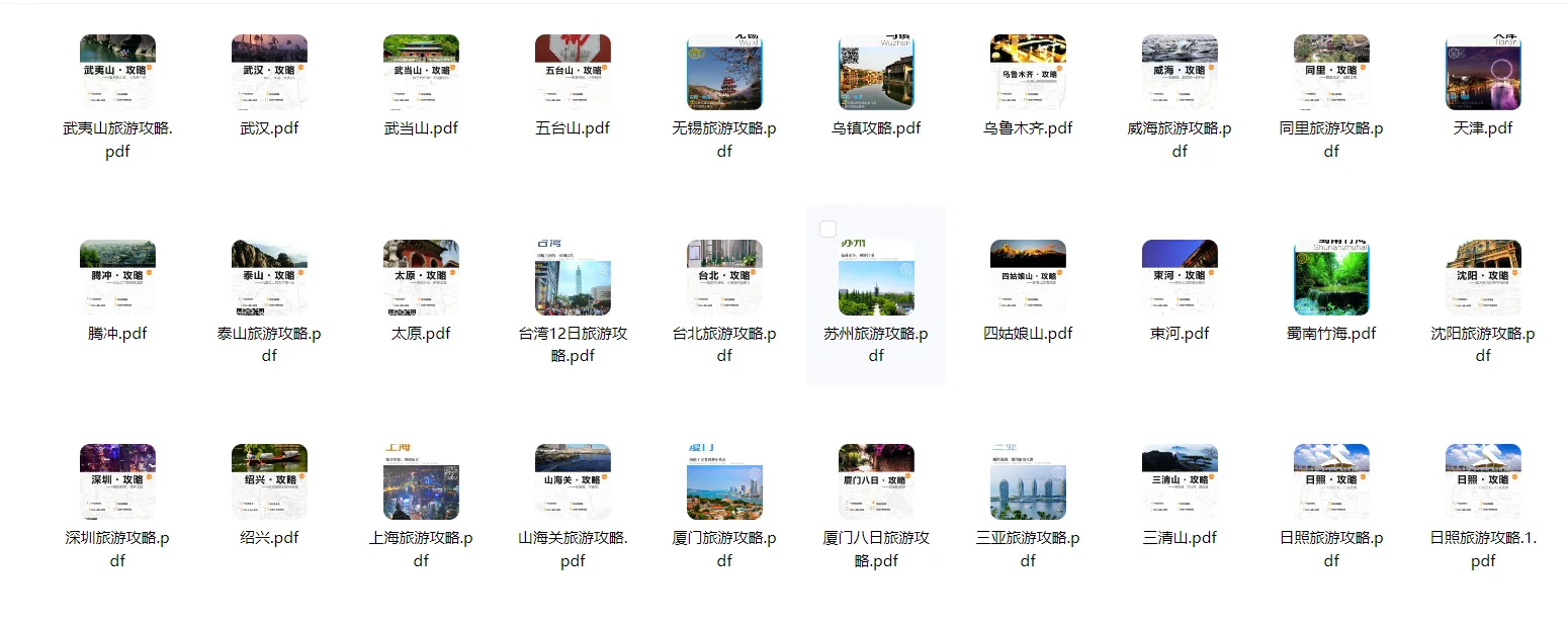 全国旅游攻略合集 超详细！秒变达人！