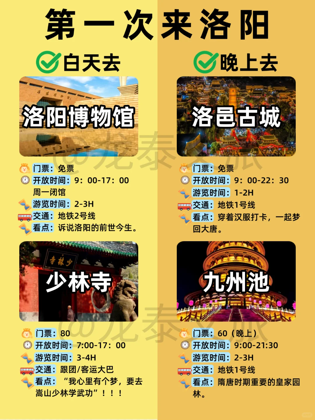 洛阳保姆级旅游攻略，别再做错事情了！