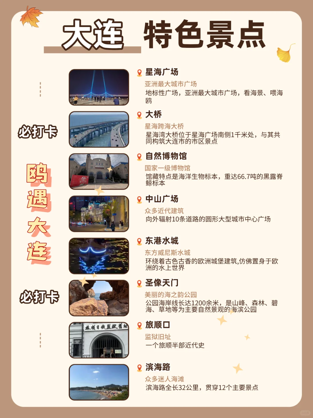 🌟大连超全旅行攻略｜必打卡的8大绝美景点，