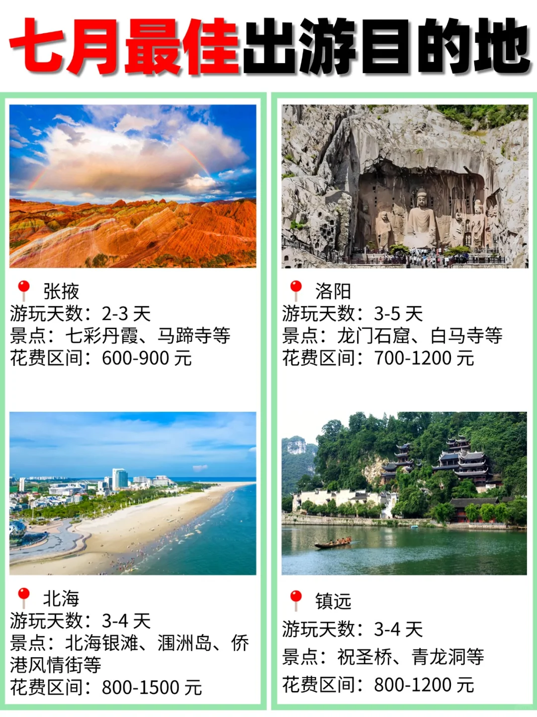 🌿7 月冷门但封神的 30 个小城！