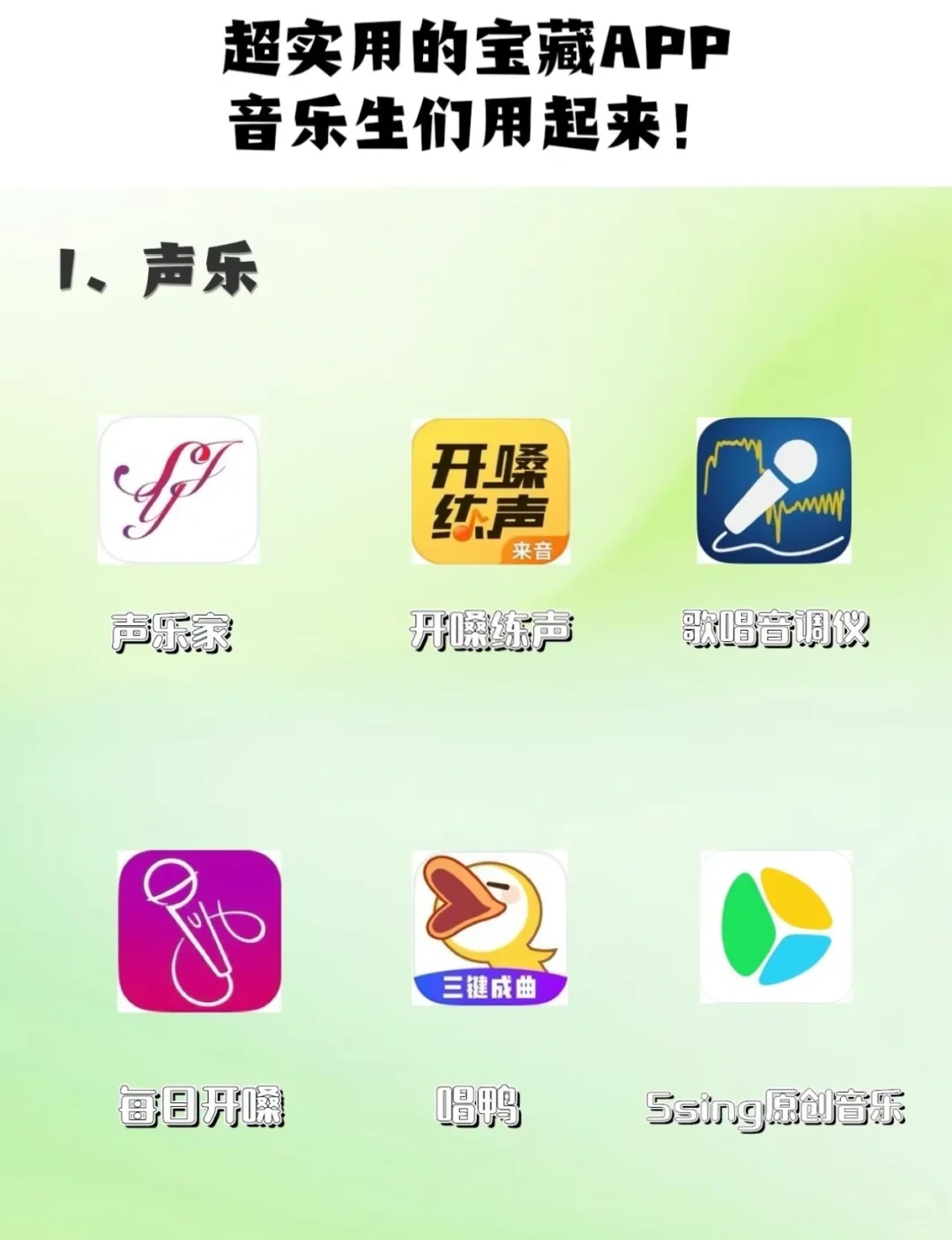 音乐生超实用音乐软件