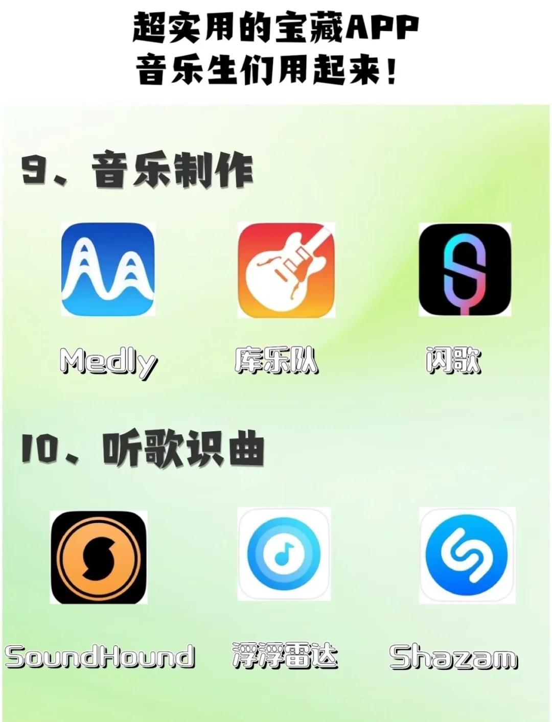 音乐生超实用音乐软件