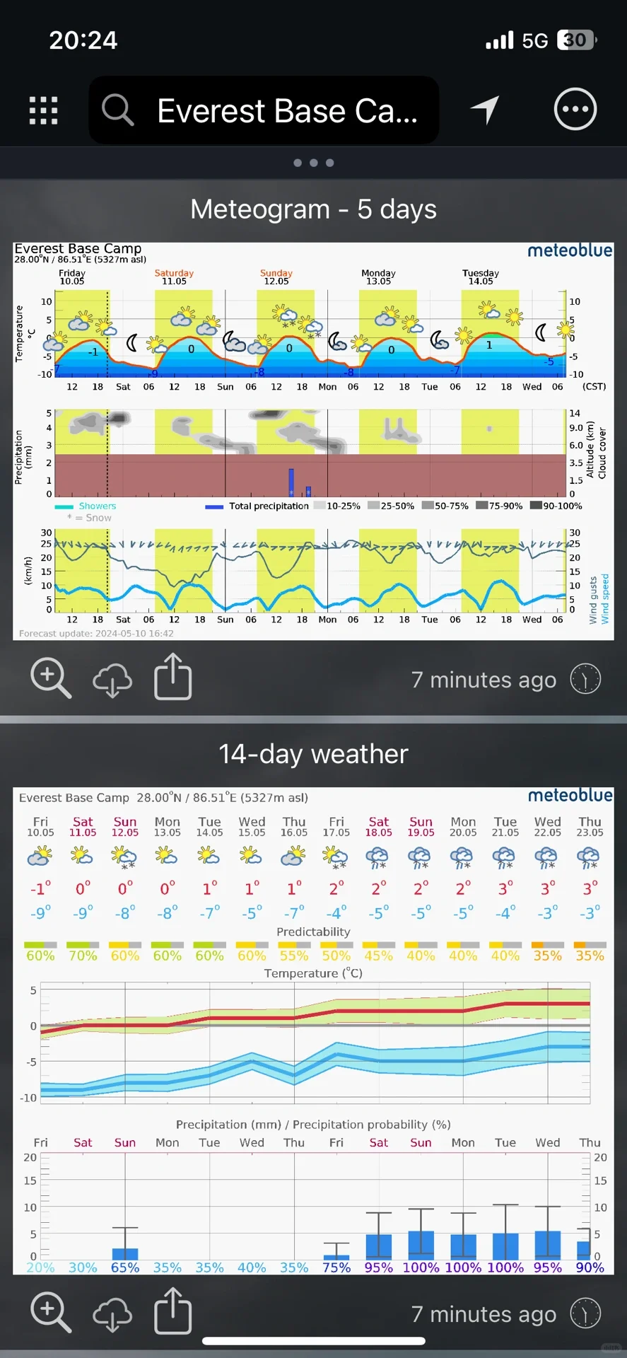 meteoblue天气app初级指南