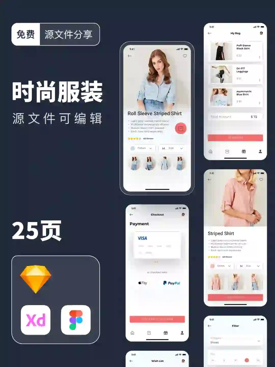 时尚服装APP｜UI设计源文件