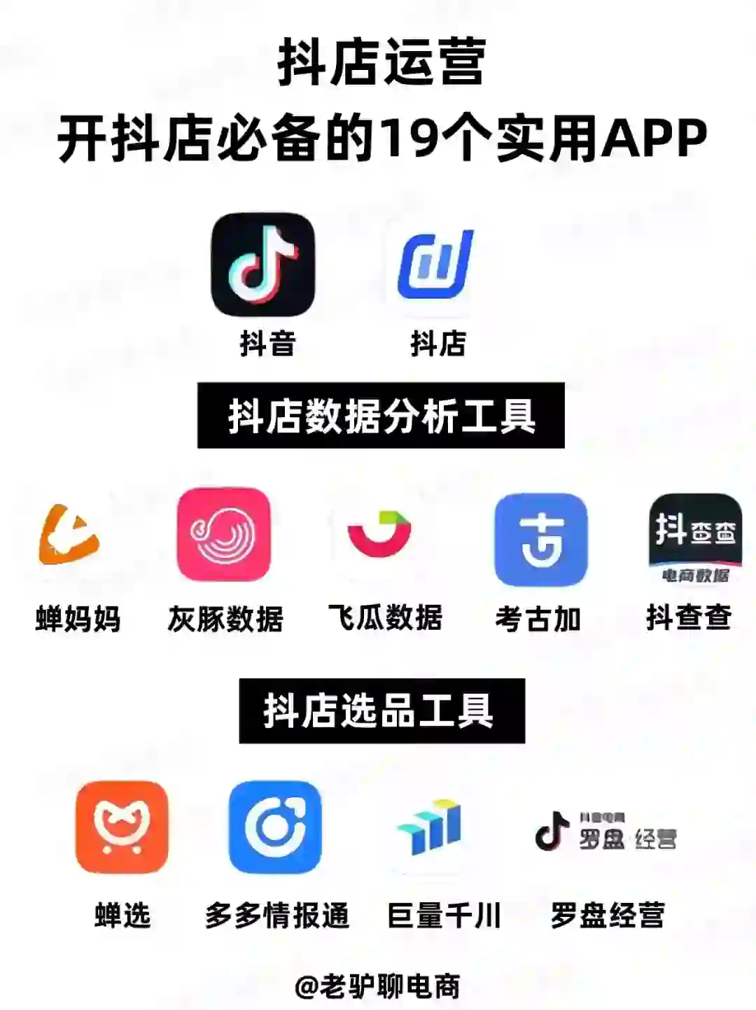 开抖店必备的19个实用app