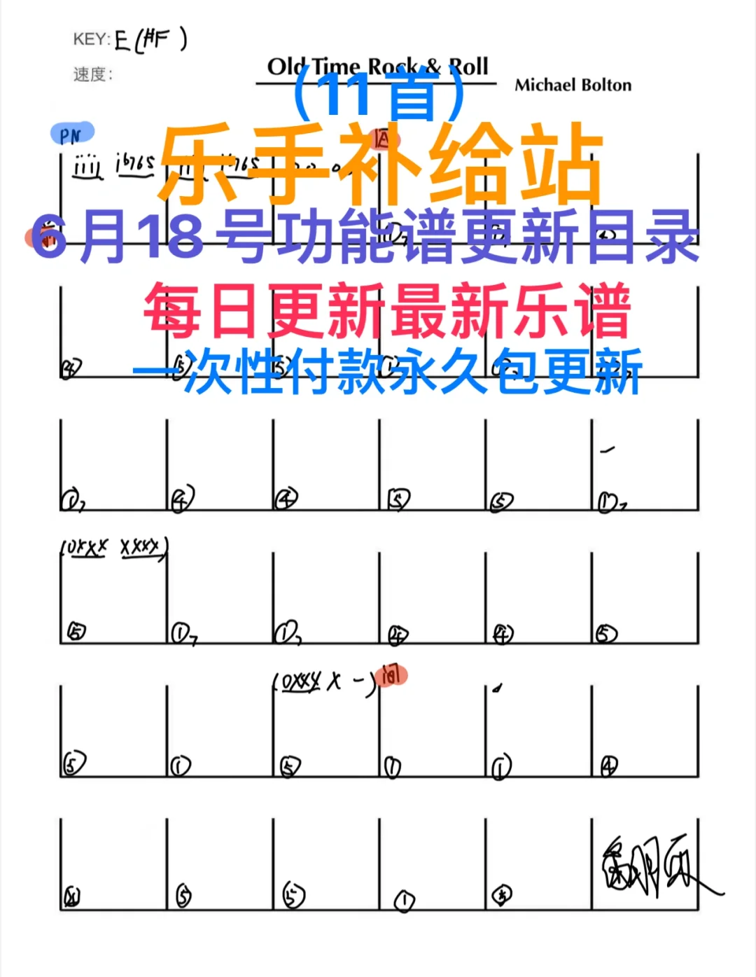 酒吧看谱软件6月18号功能谱目录11首