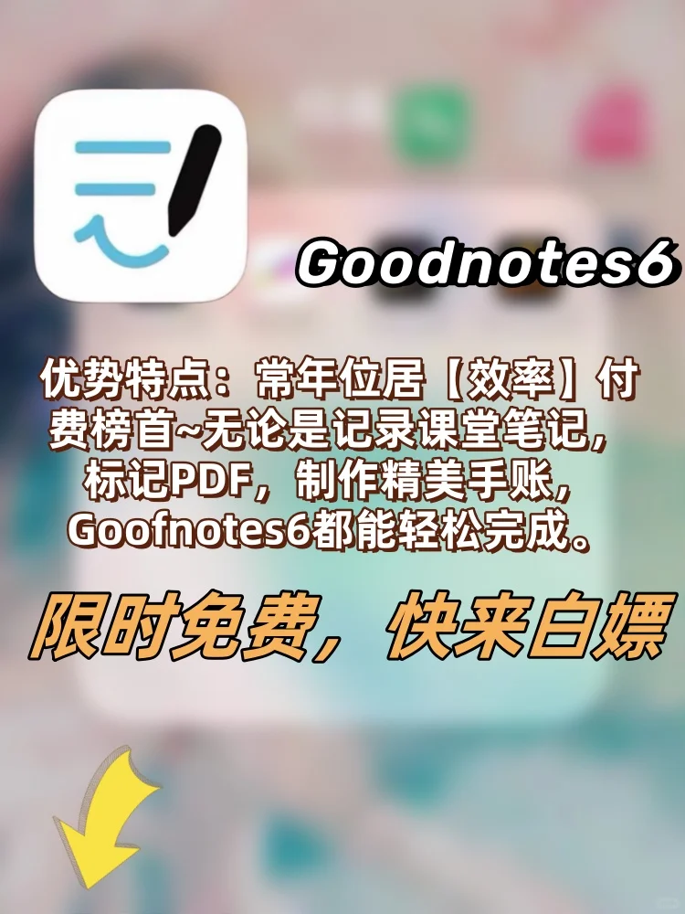 goodnotes6永久订阅，买断会员iPad笔记软件