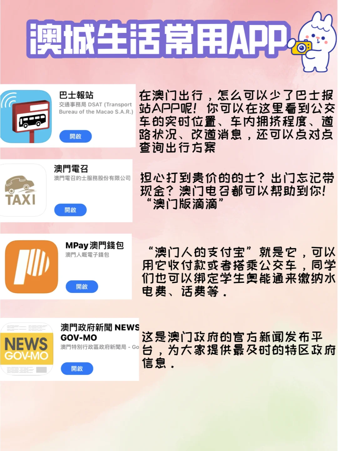 澳门城市大学新生必备APP