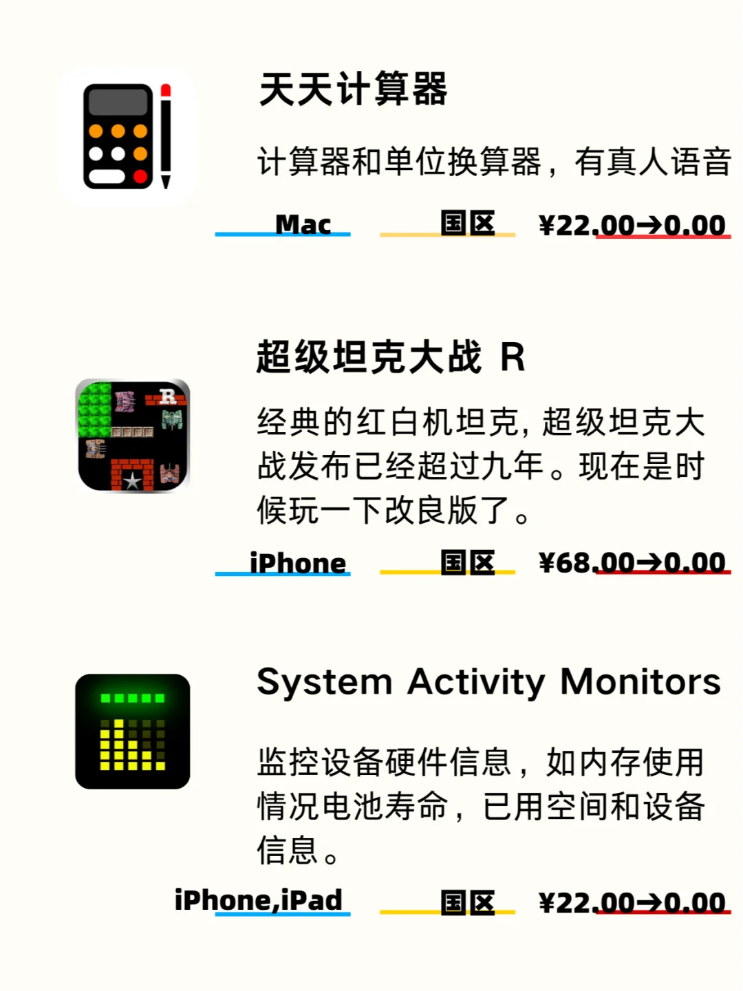 iOS限免：付费APP免费开放下载