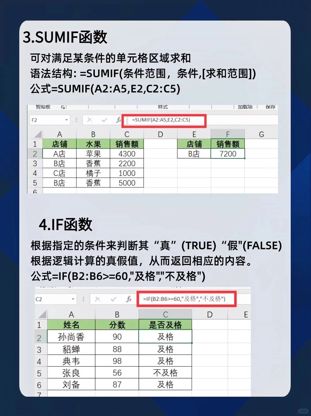 超详细的常用Excel函数讲解✋