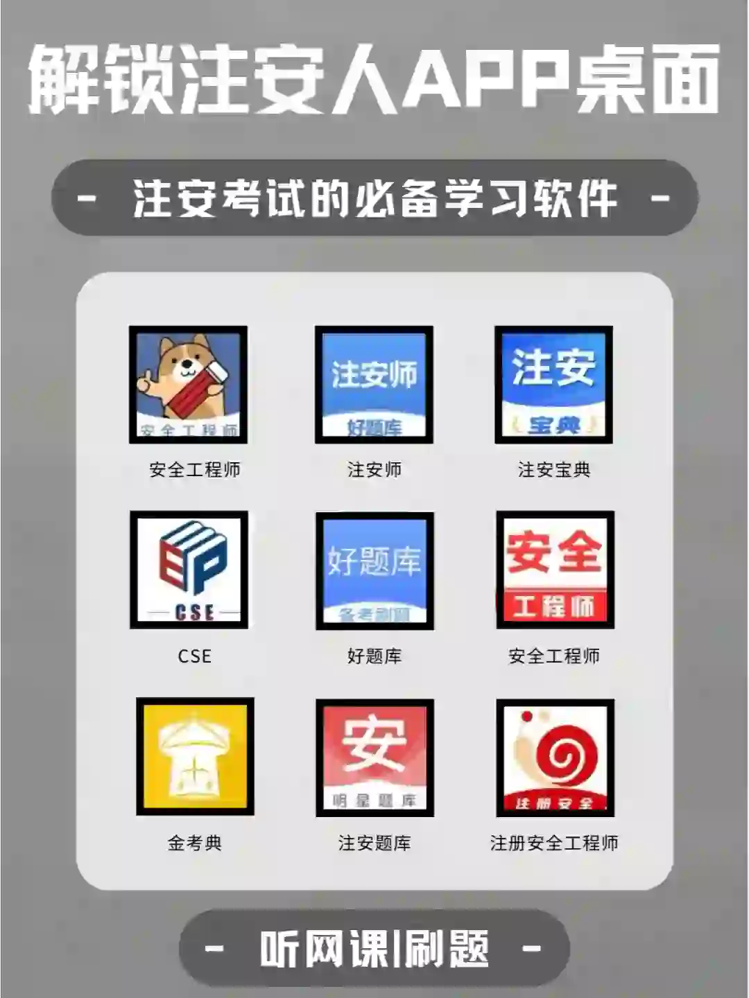 注安人刷题app大合集