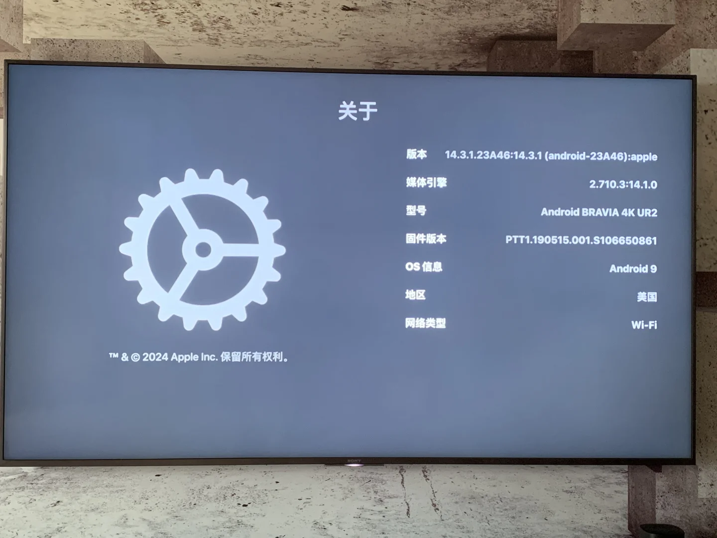 国行索尼电视安装apple Tv+