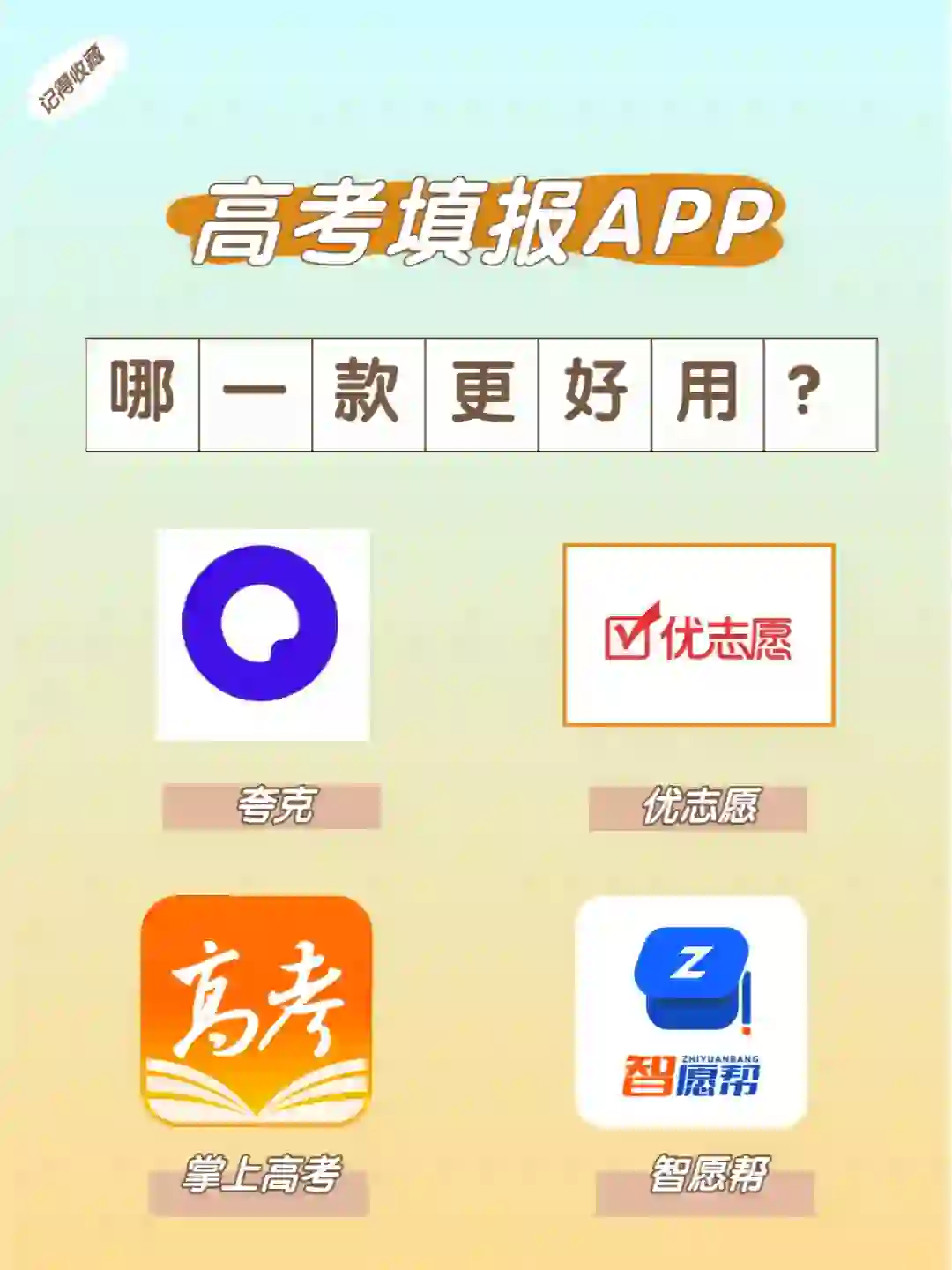 志愿填报APP分析，哪款更适合你？