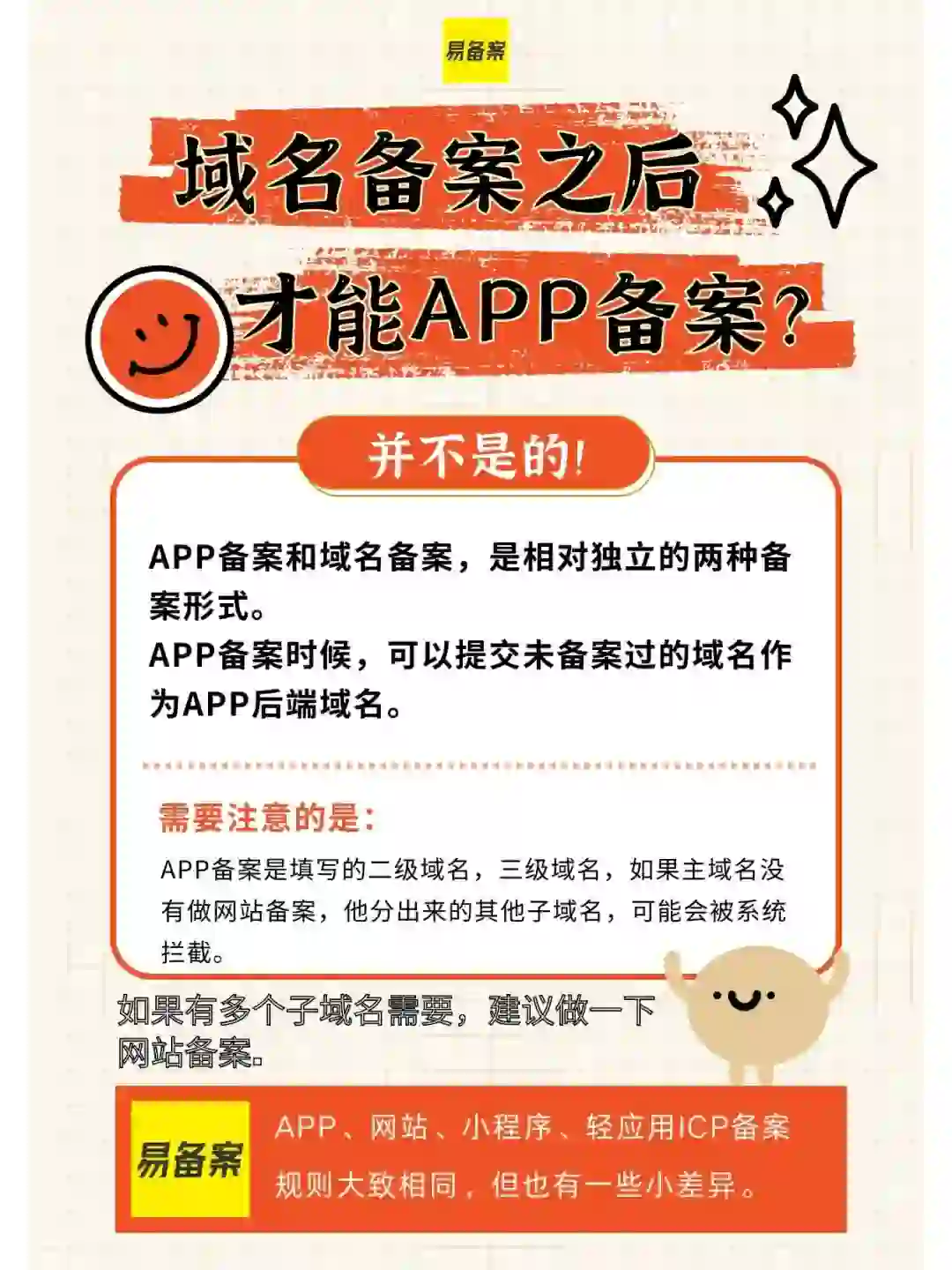 域名备案之后 才能APP备案? 并不是的!