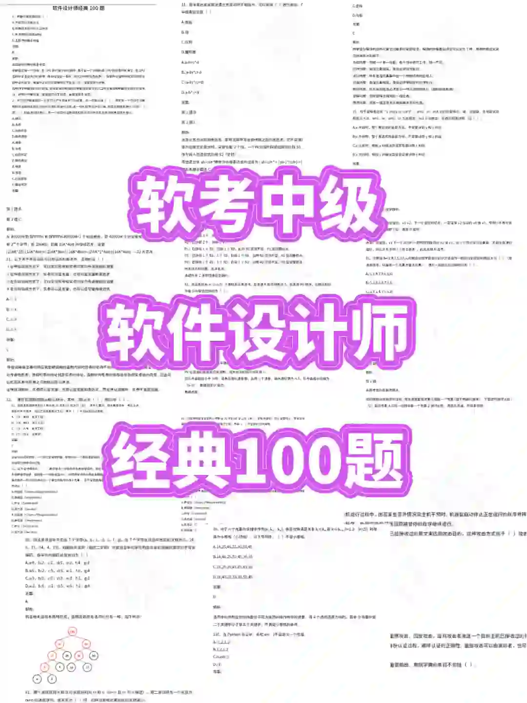 软考中级软件设计师经典100题