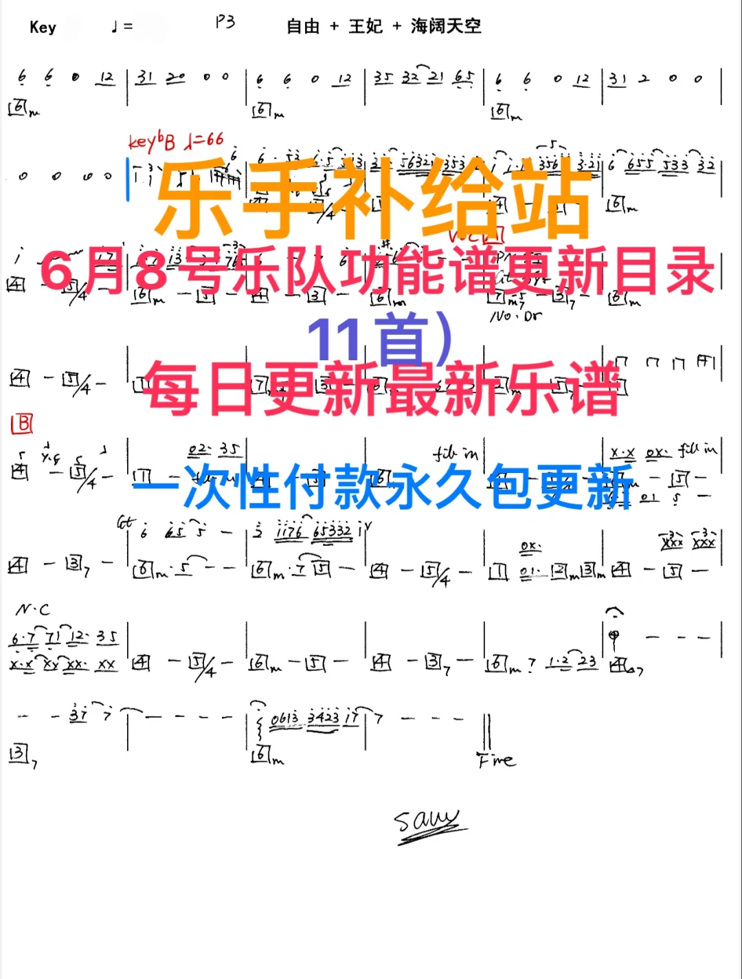 酒吧看谱软件6月8号功能谱目录11首