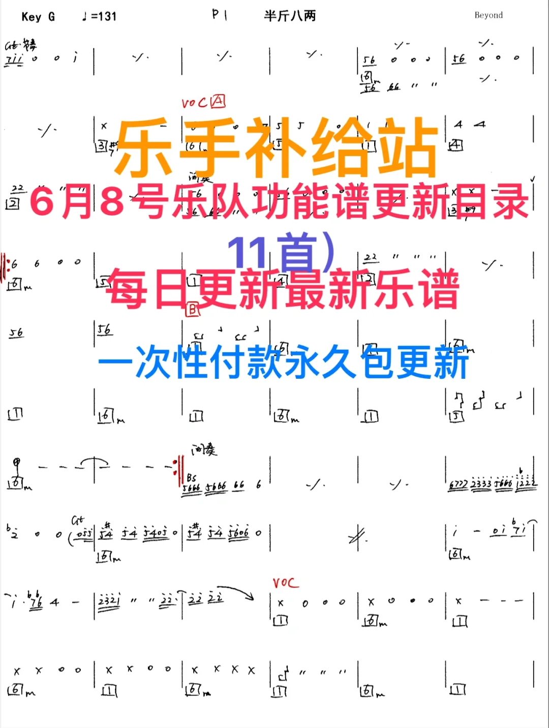 酒吧看谱软件6月8号功能谱目录11首