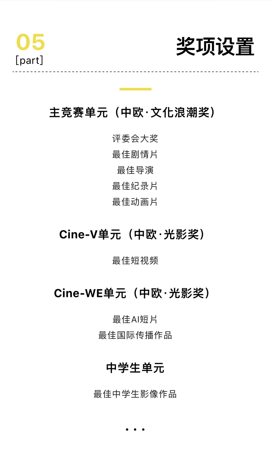 征片截止至7月20日｜中欧青年电影节