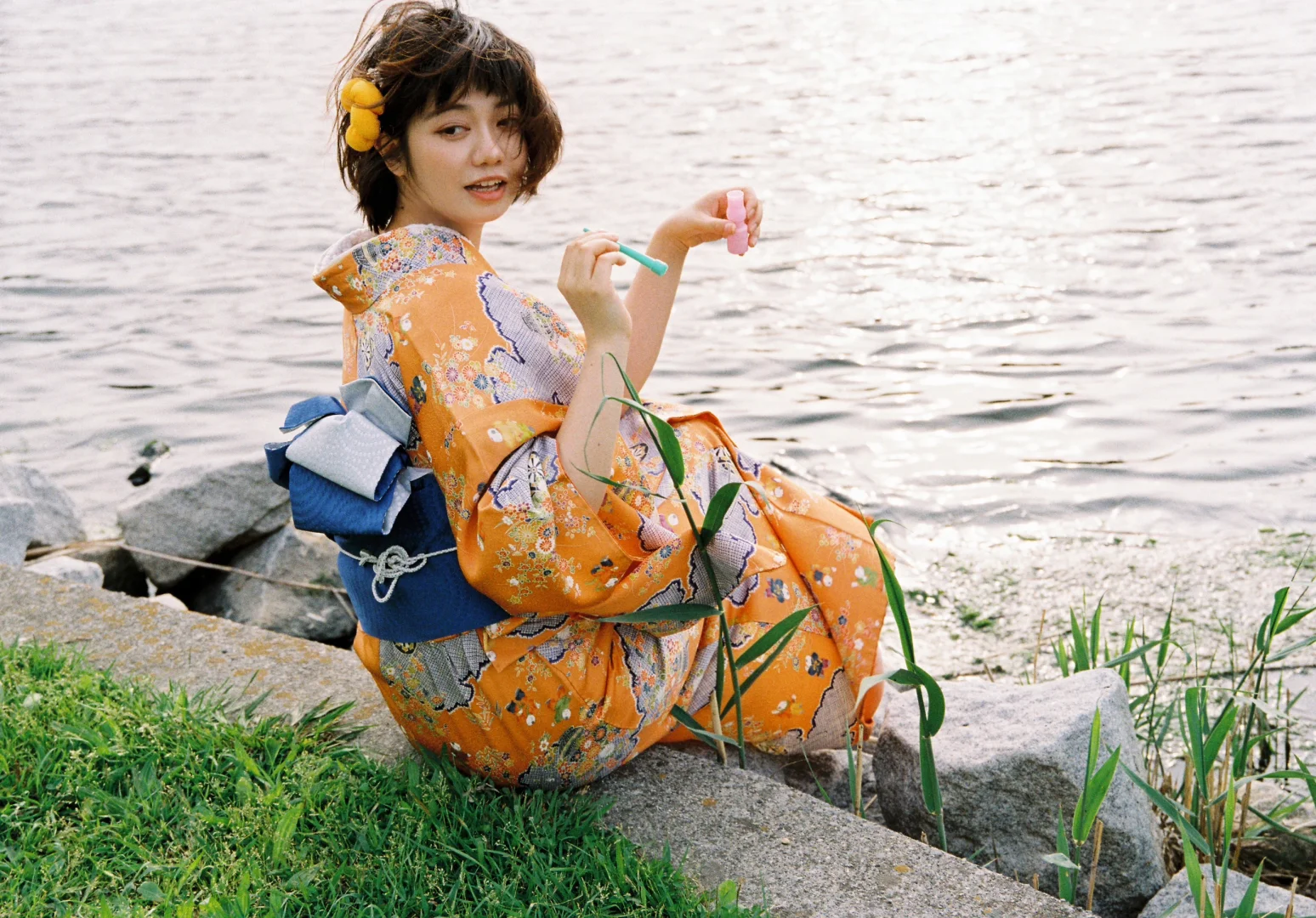 Tokyo 和服写真｜橘子汽水的夏天 滋～