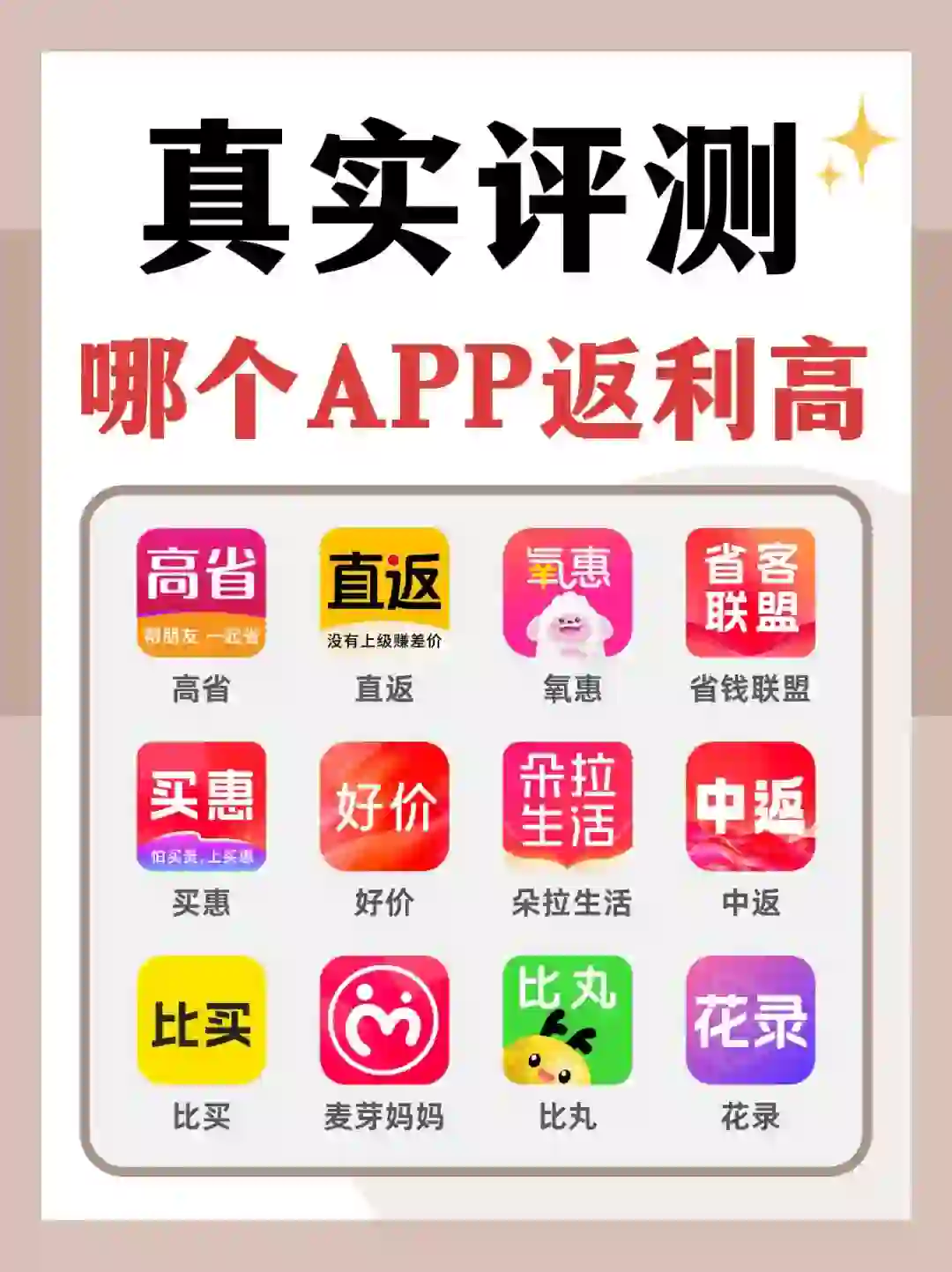 省钱app测评🤫常见的返利App哪个返利高