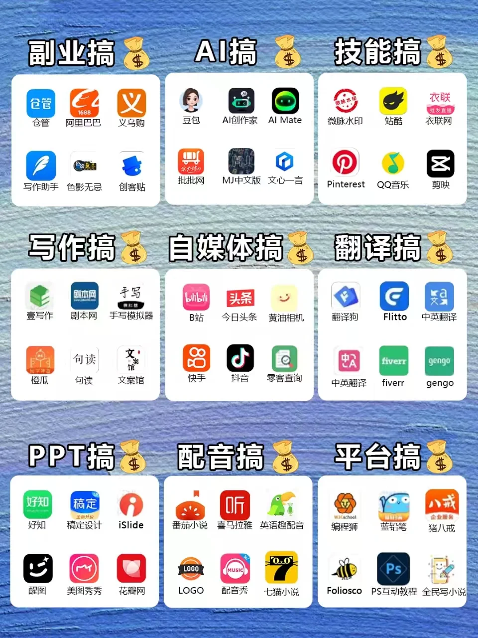 姐妹搞钱必备！54款翻身神器APP，抓紧收藏