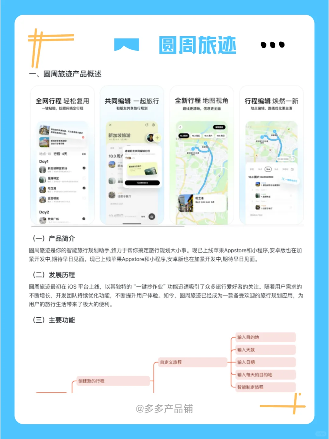 圆周旅迹深度产品分析，制定旅程的懒人神器