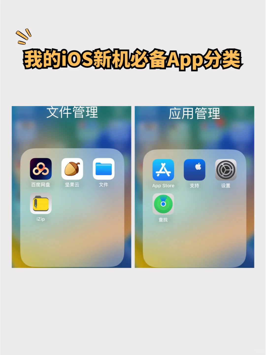 我的iOS App及分类，注重实用的App使用效率