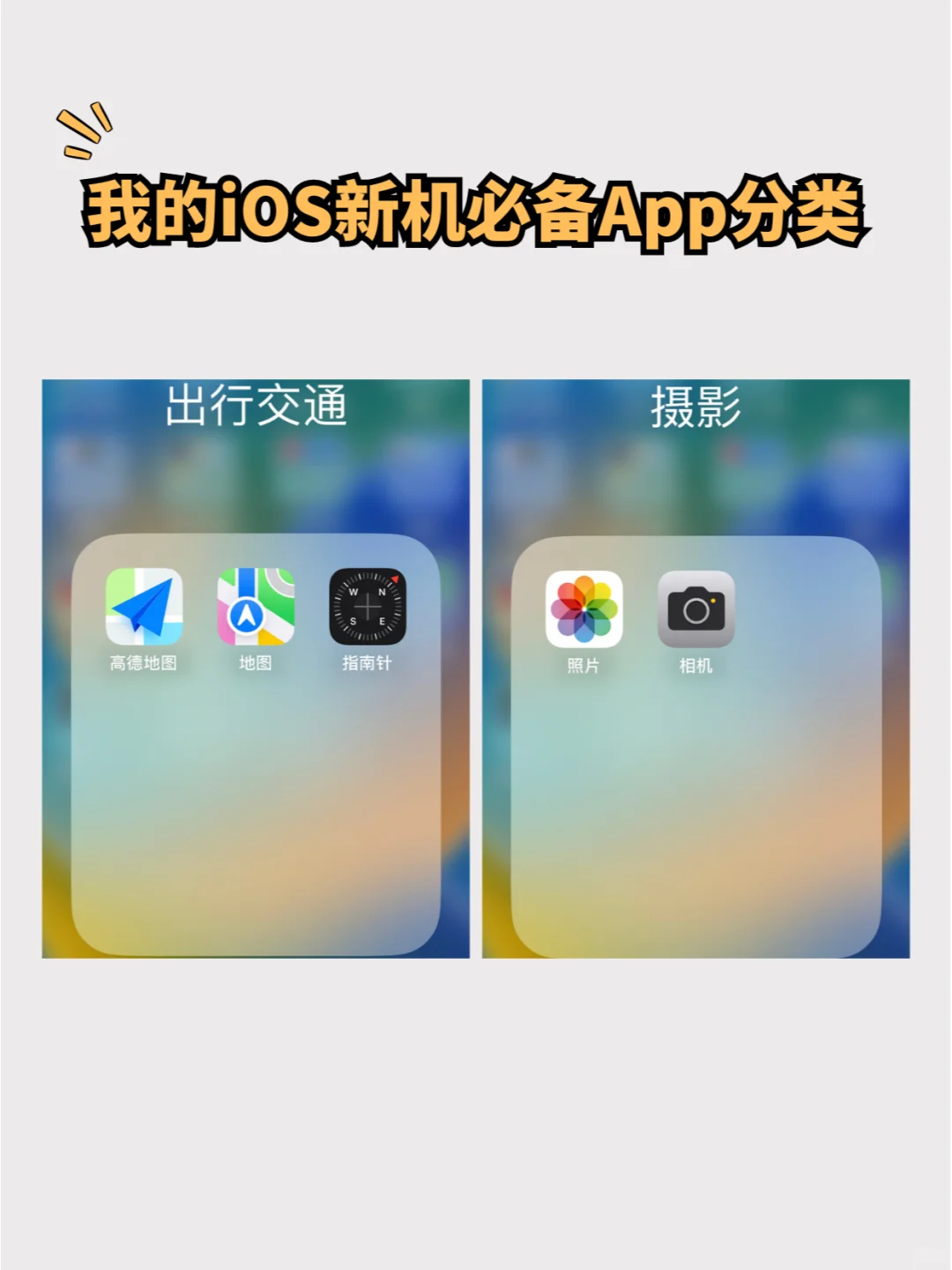 我的iOS App及分类，注重实用的App使用效率