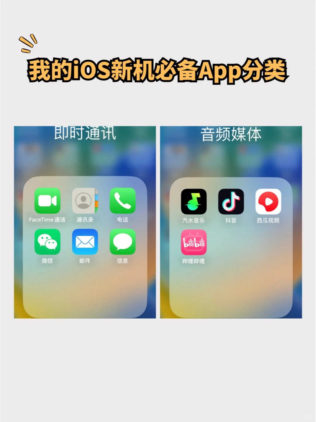 我的iOS App及分类，注重实用的App使用效率