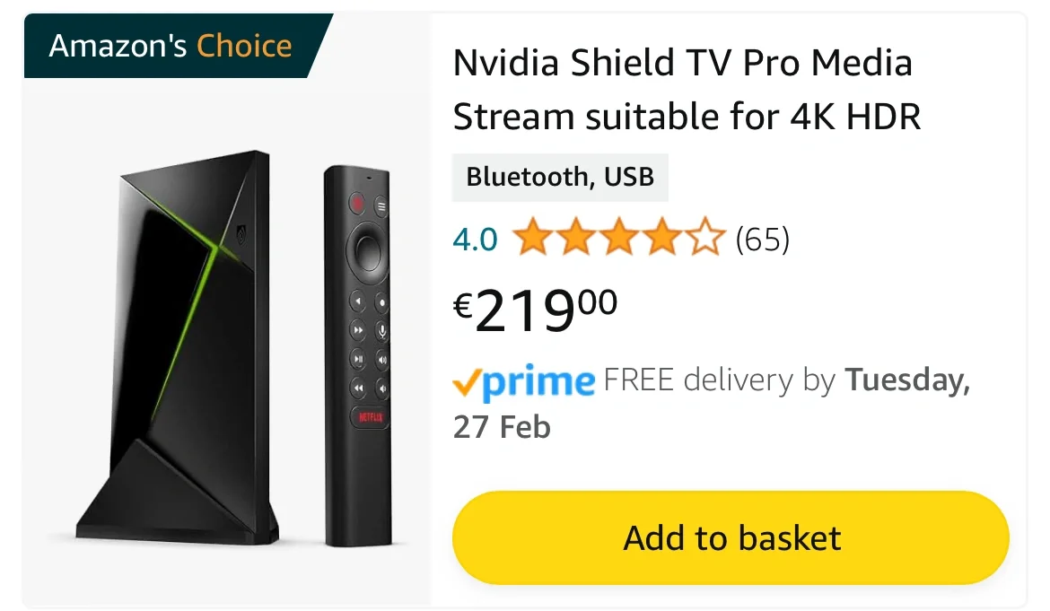 电视盒还是要选英伟达Shield TV Pro