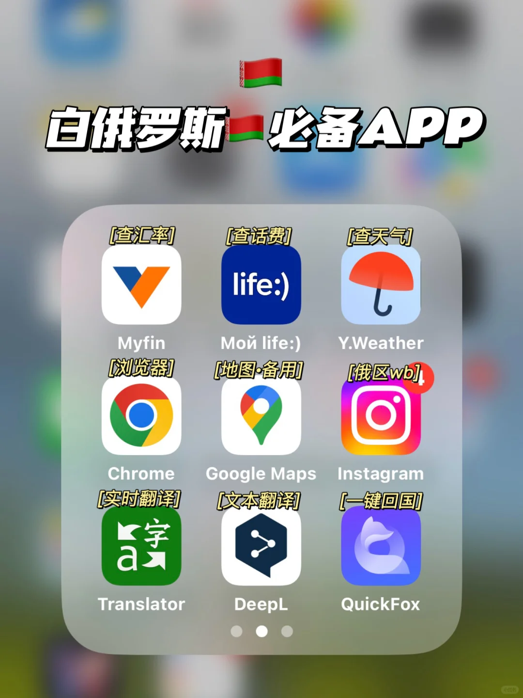 白俄留学必备APP‼️保证留子们落地不慌张