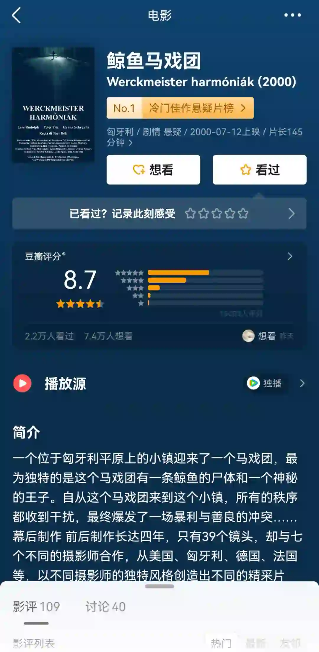 豆瓣均分8.2❗️冷门佳作悬疑片榜🔥🔥