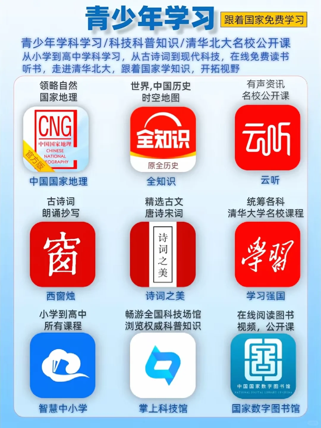 国家出品的纯免费的36个宝藏app，忍不住分享