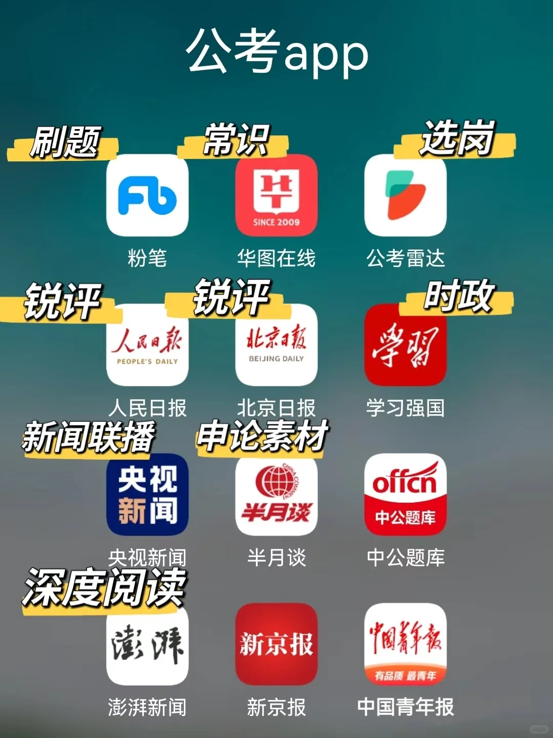 考公必备超实用APP！