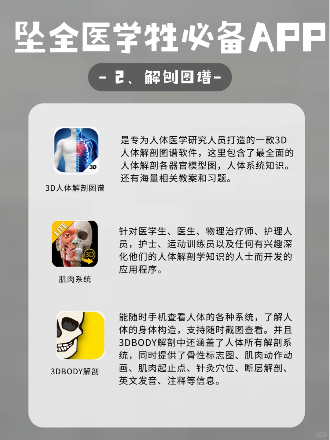 5类医学白嫖app｜拯救医学生秃头❕❕