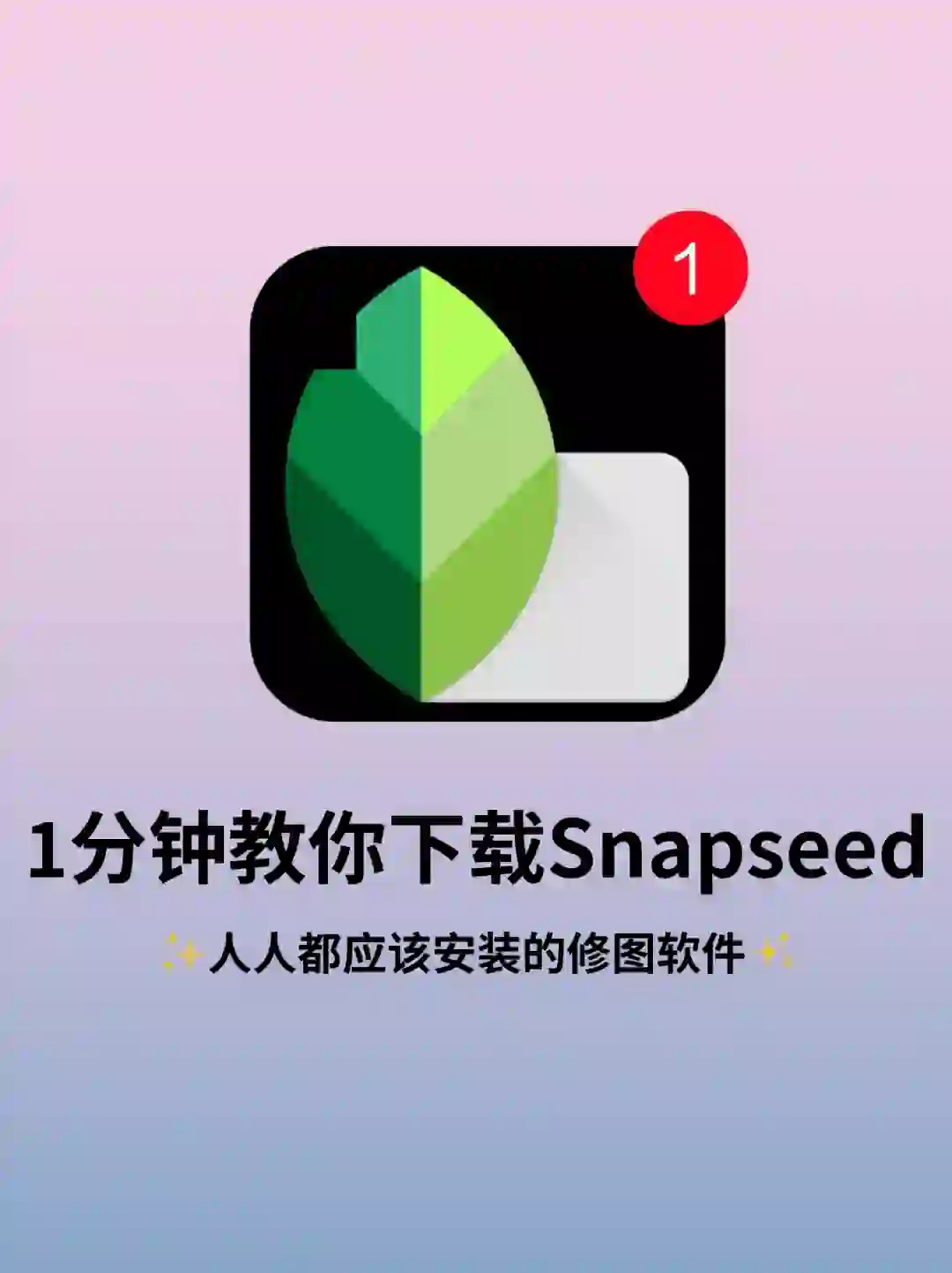 Snapseed安卓下载，snapseed修图教程