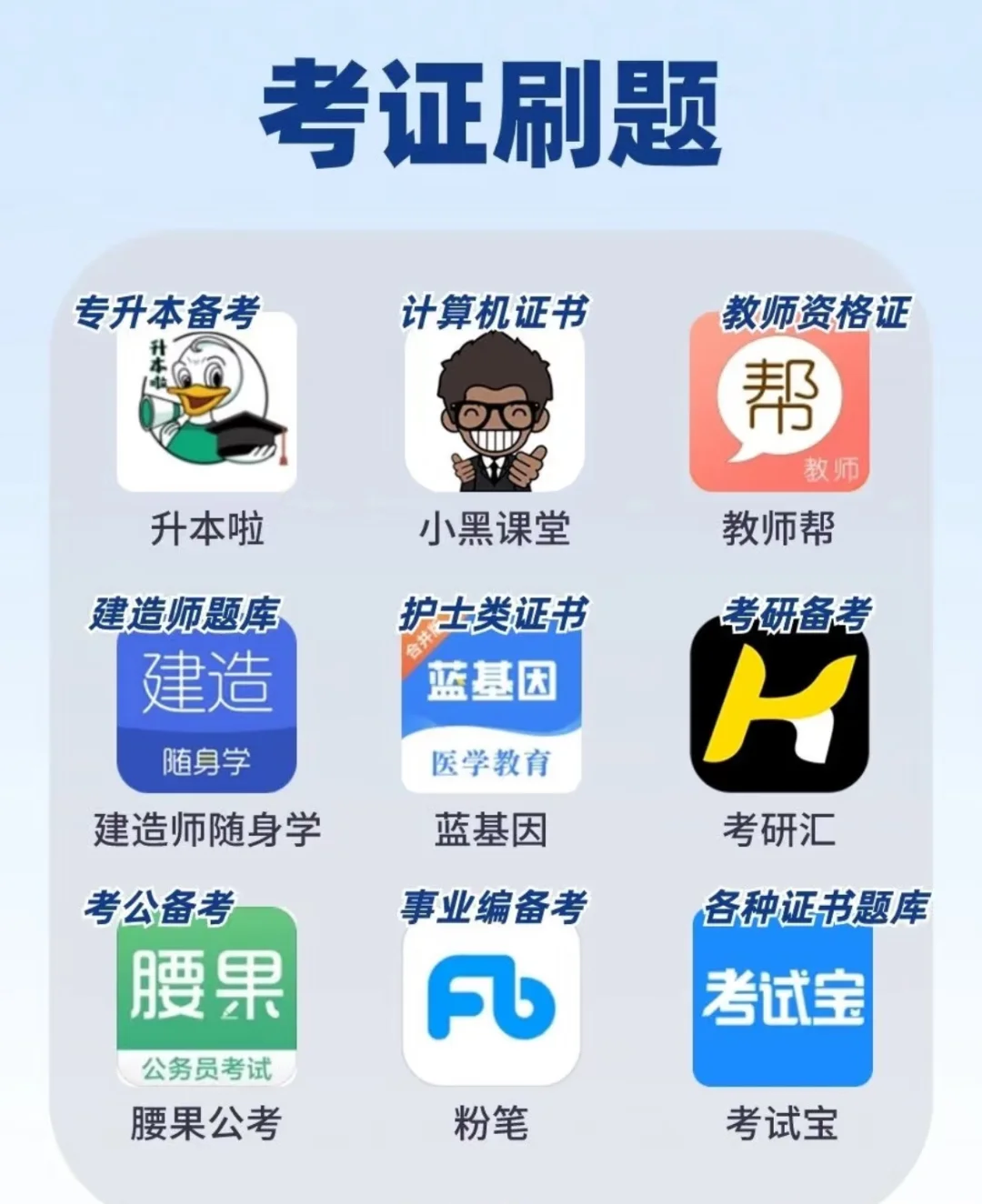 快GET63款热门学习类app，助你轻松逆袭❗️