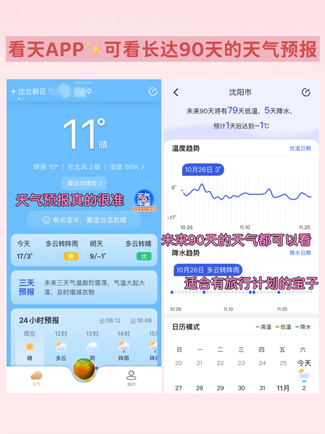 惊呆了‼️这个看天app查天气尊嘟很准啊！