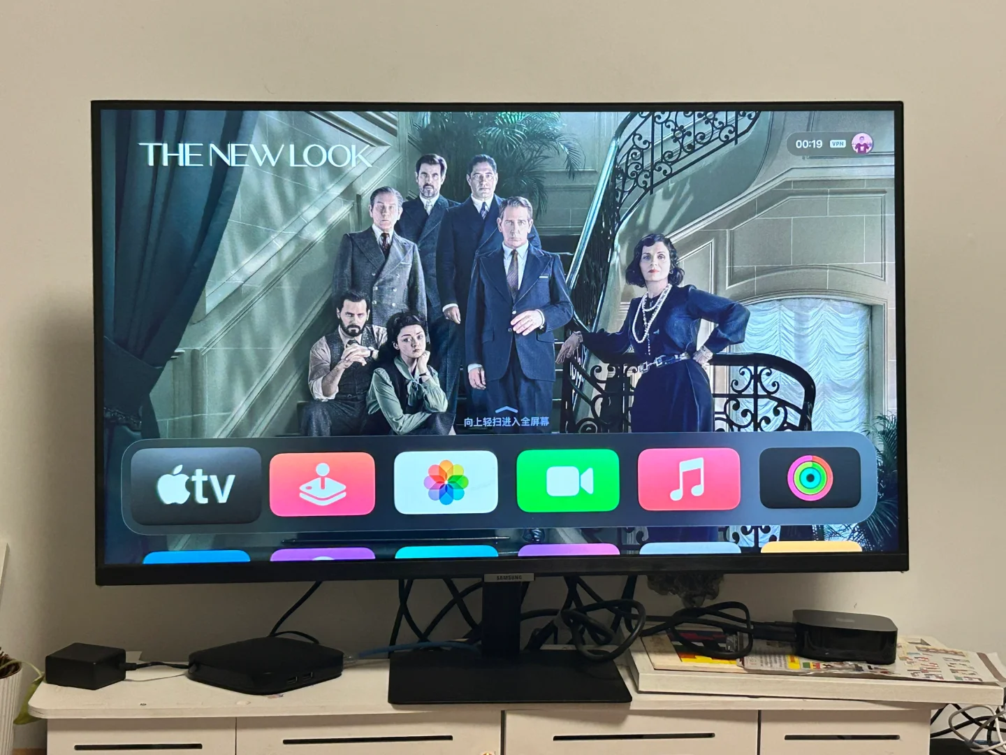 三星电视配上了Apple TV7，太棒啦